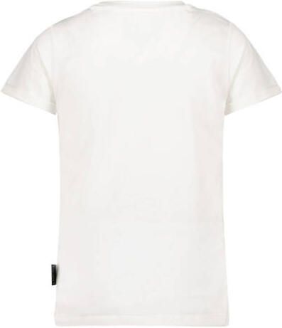 Jake Fischer T-shirt met printopdruk wit Meisjes Stretchkatoen Ronde hals 116 - Foto 2