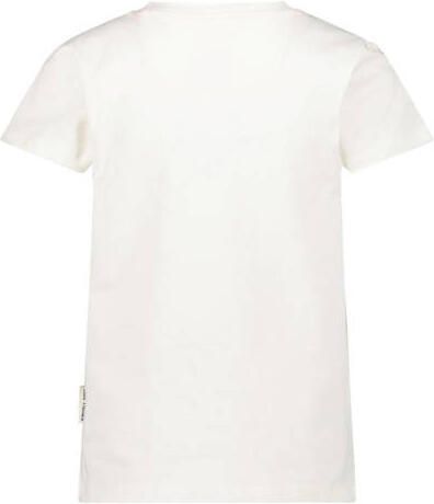 Jake Fischer T-shirt met printopdruk wit Meisjes Stretchkatoen Ronde hals 116 - Foto 2