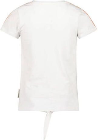 Jake Fischer T-shirt met printopdruk wit Meisjes Stretchkatoen Ronde hals 116 - Foto 2