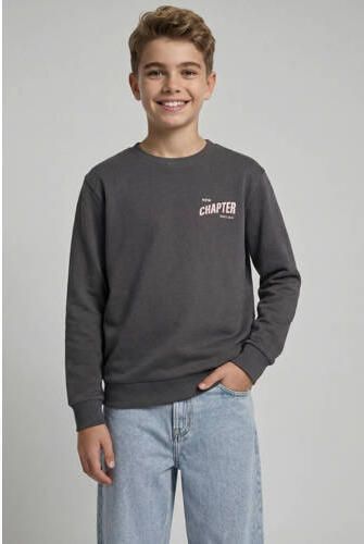 JJ REBEL JUNIOR sweater met backprint grijs Backprint - Foto 2