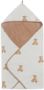 Jollein badcape 75x75cm Teddy Bear Handdoek badcape Beige Effen - Thumbnail 1