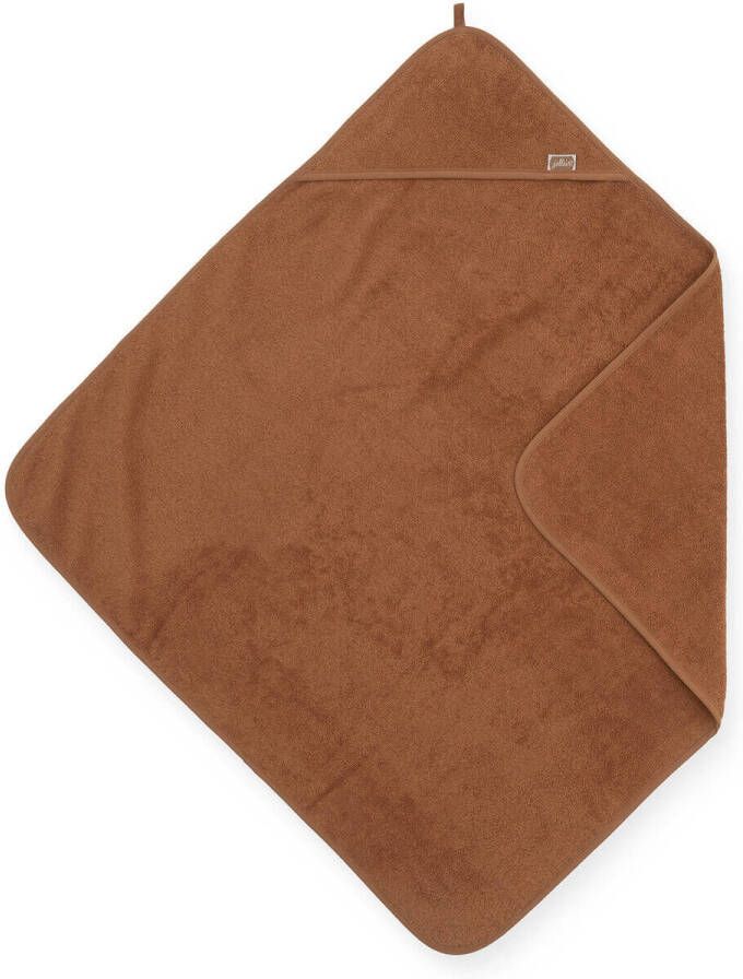 Jollein badstoffen badcape 75x75cm bruin Handdoek badcape Personage