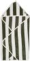 Jollein badcape Stripe Terry 75x75cm Leaf Green Handdoek badcape Groen - Thumbnail 1