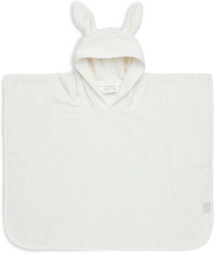 Jollein badponcho Ivory Handdoek badcape Wit Effen