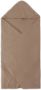 Jollein badcape Embroidery 75x75cm Biscuit Handdoek badcape Bruin - Thumbnail 1