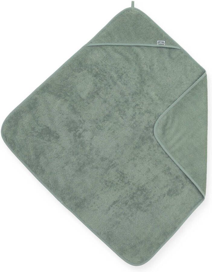 Jollein badstoffen badcape 75x75cm grijsgroen Handdoek badcape Personage
