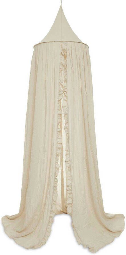 Jollein klamboe Vintage ruffle 245 cm Nougat Baby klamboe Beige - Foto 2