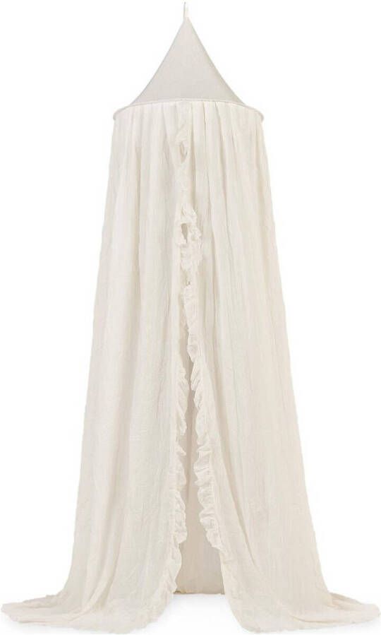 Jollein klamboe vintage 245cm ruffle ivory Baby klamboe Wit - Foto 2
