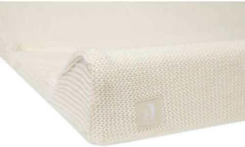 Jollein aankleedkussenhoes 50x70cm Basic Knit Ivory Wit Effen - Foto 4