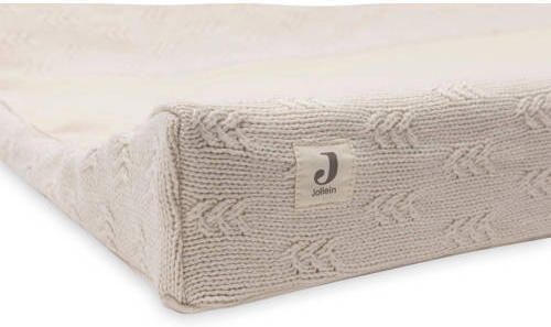 Jollein aankleedkussenhoes 50x70cm Grain Knit Oatmeal Beige Effen - Foto 4