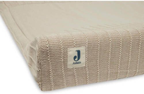 Jollein aankleedkussenhoes 50x70cm Pure Knit Nougat Beige Effen - Foto 4