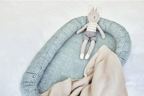 Jollein baby ledikant deken 100x150cm Basic knit nougat Babydeken Beige - Foto 4