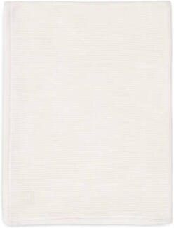 Jollein baby ledikantdeken 100x150cm Basic Knit Ivory Coral fleece Babydeken Wit - Foto 4