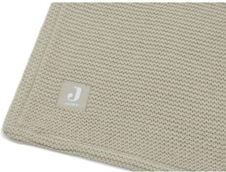 Jollein baby ledikantdeken 100x150cm Basic Knit Olive Green Fleece Babydeken Groen - Foto 4