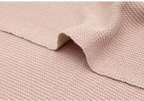 Jollein baby ledikantdeken 100x150cm Basic Knit Wild Rose Babydeken Roze - Foto 2