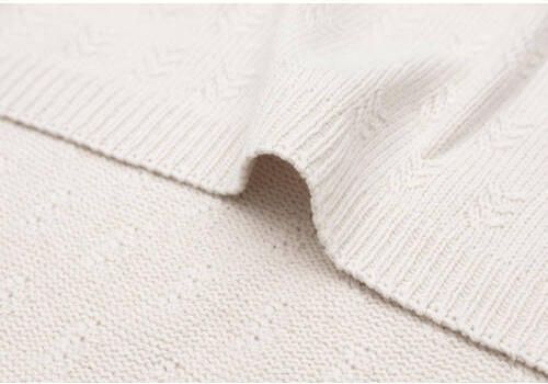 Jollein baby ledikantdeken 100x150cm Grain Knit Oatmeal Babydeken Beige - Foto 3