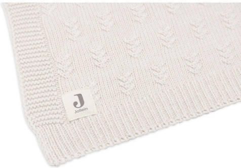 Jollein baby ledikantdeken 100x150cm Grain Knit Oatmeal Babydeken Beige - Foto 4