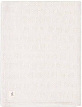 Jollein baby ledikantdeken 100x150cm Grain Knit Oatmeal Velour Babydeken Beige - Foto 2