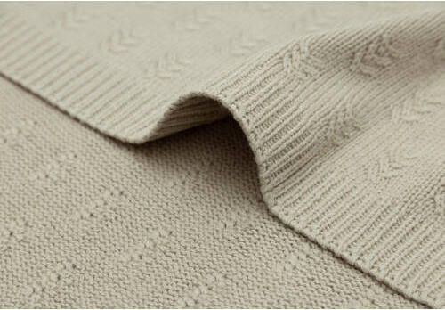 Jollein baby ledikantdeken 100x150cm Grain Knit Olive Green Babydeken Groen - Foto 3