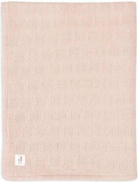 Jollein baby ledikantdeken 100x150cm Grain Knit Wild Rose Velour Babydeken Roze - Foto 2