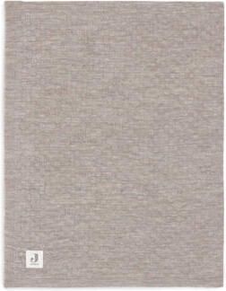 Jollein baby ledikantdeken 100x150cm Weave Knit Merino wool Funghi Babydeken Bruin
