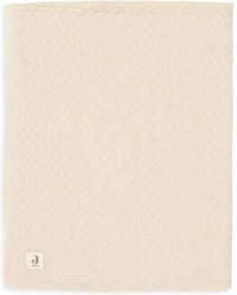 Jollein baby ledikantdeken 100x150cm Weave Knit Merino wool Oatmeal Babydeken Beige