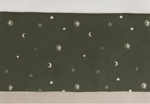 Jollein baby ledikantlaken 120x150 cm Stargaze Leaf Green Babylaken Groen - Foto 3