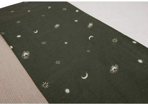 Jollein baby ledikantlaken 120x150 cm Stargaze Leaf Green Babylaken Groen - Foto 2