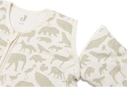 Jollein baby slaapzak met afritsbare mouw Animals Olive Green Babyslaapzak Groen 110 - Foto 4
