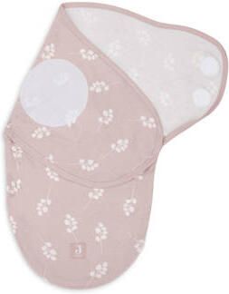 Jollein baby slaapzak wrapper 0-3 maanden Twig Wild Rose Inbakerdoek Roze 50 62