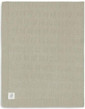 Jollein baby wiegdeken 75x100cm Grain Knit Olive Green Babydeken Groen - Foto 2