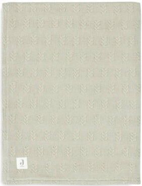 Jollein baby wiegdeken 75x100cm Grain Knit Olive Green Velour Babydeken Groen - Foto 2