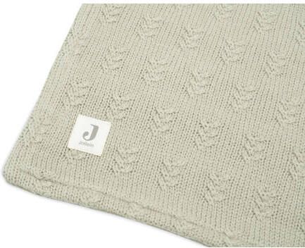 Jollein baby wiegdeken 75x100cm Grain Knit Olive Green Velour Babydeken Groen - Foto 3