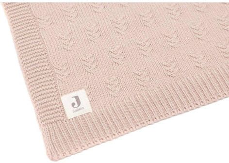 Jollein baby wiegdeken 75x100cm Grain Knit Wild Rose Babydeken Roze Effen - Foto 2