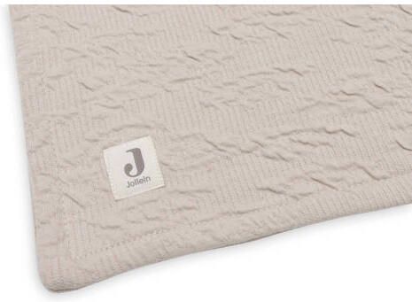 Jollein baby wiegdeken 75x100cm Soft Waves Nougat Velvet Babydeken Beige - Foto 3