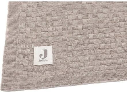 Jollein baby wiegdeken 75x100cm Weave Knit Merino wool Funghi Babydeken Bruin - Foto 2