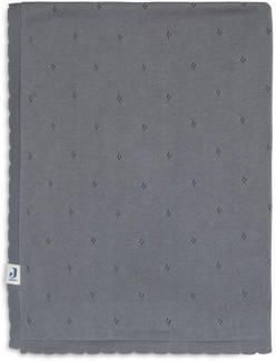 Jollein baby wiegdeken Pointelle 75x100cm Storm Grey Babydeken Grijs Effen - Foto 4