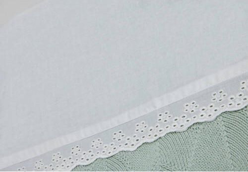Jollein baby ledikantlaken 120x150 cm Lace Ivory Babylaken Wit Effen - Foto 2