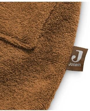 Jollein badjas 1-2 jaar caramel Bruin Katoen Capuchon Effen