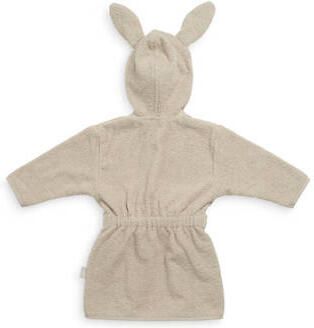 Jollein badjas 1-2 jaar nougat Beige Katoen Capuchon Effen