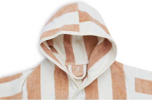 Jollein badjas 3-4 year Stripe Terry Biscuit Beige Badstof Capuchon - Foto 3