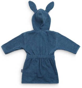 Jollein badstof badjas 3-4 jaar Jeans Blue Blauw Effen - Foto 2