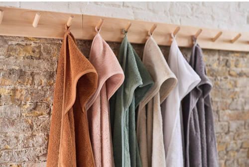 Jollein badstoffen badcape 75x75cm beige Handdoek badcape Personage - Foto 2