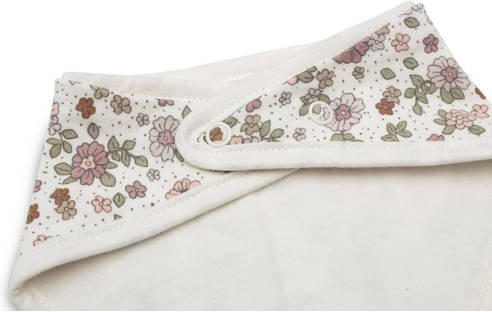 Jollein bandana slab set van 2 Retro Flowers Roze Bloe - Foto 3