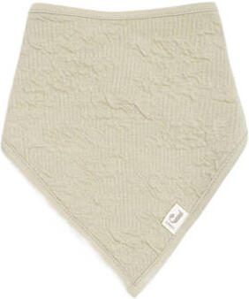 Jollein bandana slab Soft Waves set van 2 Olive Green Groen Effen - Foto 3