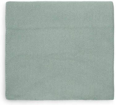 Jollein Basic knit baby ledikantdeken 100x150 cm forest green Babydeken Groen - Foto 3