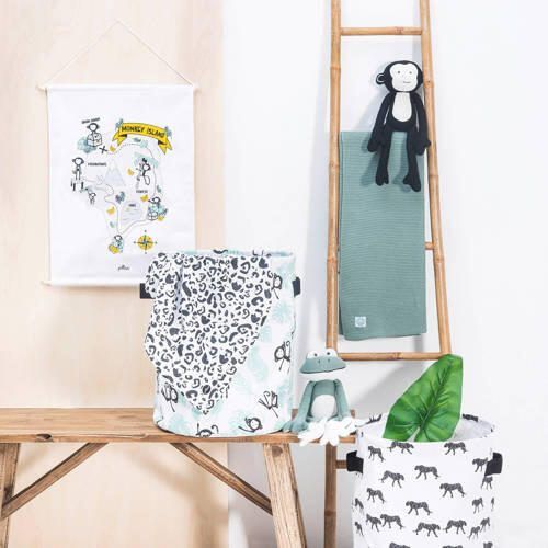 Jollein Basic knit baby ledikantdeken 100x150 cm forest green Babydeken Groen - Foto 2