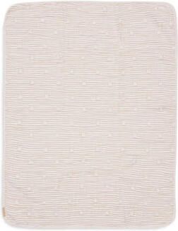 Jollein Deken Hydrofiel Wieg 75x100cm Miffy Stripe Biscuit Babydeken Bruin