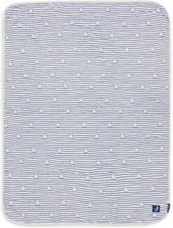 Jollein Deken Hydrofiel Wieg 75x100cm Miffy Stripe Navy Babydeken Blauw - Foto 3