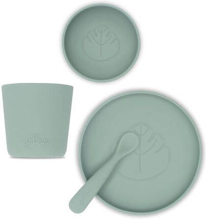 Jollein dinerset siliconen Ash green Serviesset Groen Effen - Foto 3